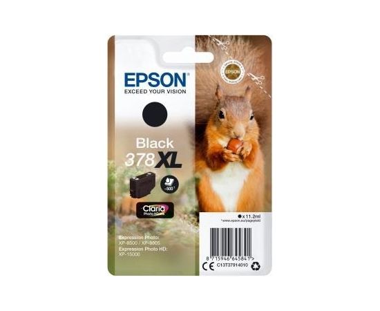 Ink Epson black | 378XL | 11.2ml | Claria Photo HD