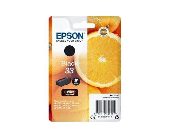 Ink Epson Singlepack Black 33 Claria Premium Ink