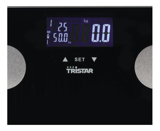 Tristar Personal Scale WG-2442 Maximum weight (capacity) 150 kg Accuracy 100 g Body Mass Index (BMI) measuring Black Ķermeņa svari