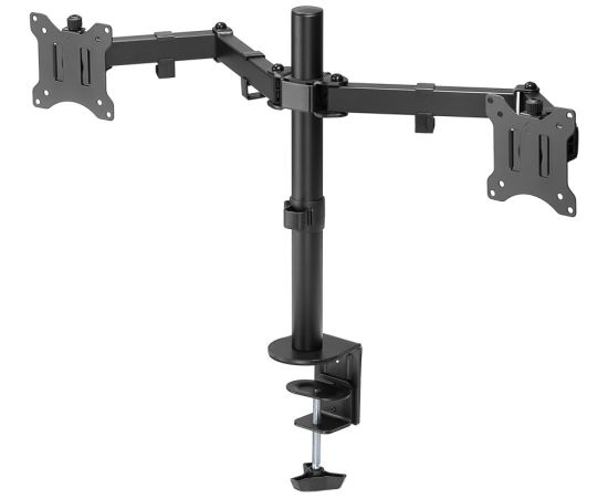 Goobay Dual Monitor Mount Flex, Black TV un monitoru stiprinājumi, kronšteini