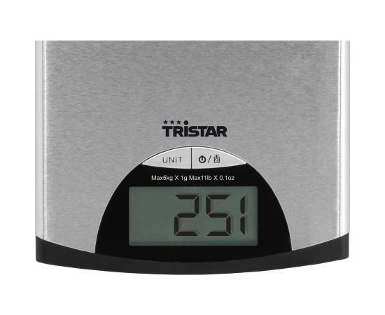 Tristar Kitchen scale KW-2435 Maximum weight (capacity) 5 kg Metallic Кухонные весы