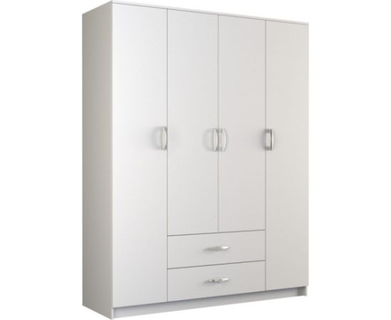 Top E Shop Topeshop ROMANA 160 BIEL KPLB bedroom wardrobe/closet 11 shelves 4 door(s) White Skapji