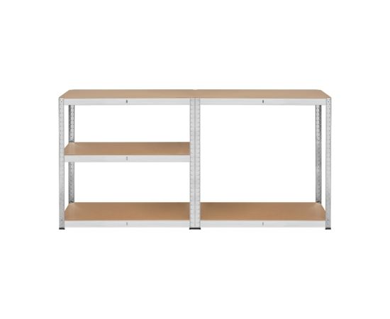 Rebel RB-1250 Metal Storage Rack Cabinet Shelves 175kg x5 180x90x40cm Galvanized Folding MDF Akumulatori