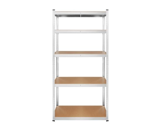 Rebel RB-1250 Metal Storage Rack Cabinet Shelves 175kg x5 180x90x40cm Galvanized Folding MDF Akumulatori