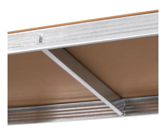 Rebel RB-1250 Metal Storage Rack Cabinet Shelves 175kg x5 180x90x40cm Galvanized Folding MDF Akumulatori