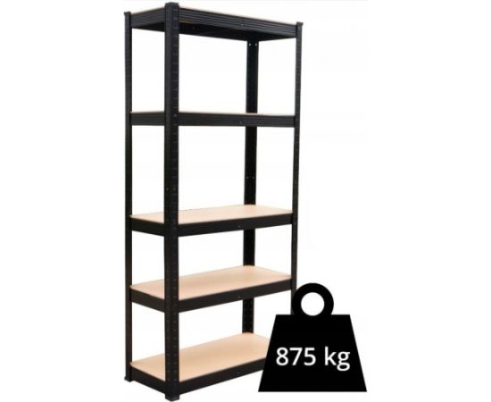 Top E Shop Topeshop REGAŁ P9030 CZARNY garden tool storage rack Freestanding Galvanized steel, MDF Akumulatori