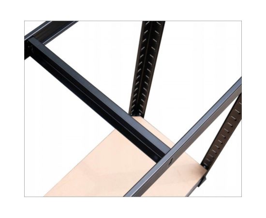 Top E Shop Topeshop REGAŁ P9030 CZARNY garden tool storage rack Freestanding Galvanized steel, MDF Akumulatori