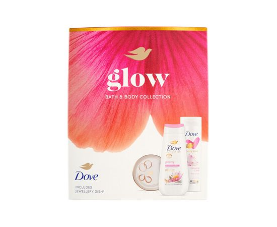 Dove Glow Body Care Set - Dárková sada péče o tělo Smaržas - NESAKĀRTOTS