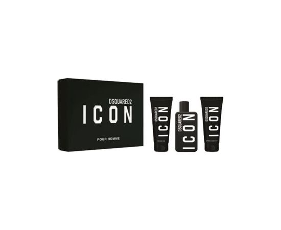 Dsquared2 Icon Pour Homme Dárková sada EDP 100 ml, sprchový gel 100 ml a balzám po holení 100 ml 100ml