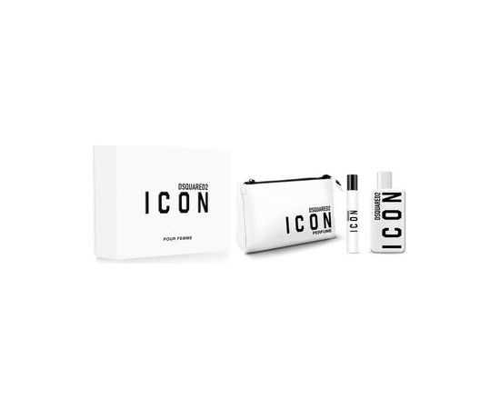 Dsquared2 Icon Pour Femme Dárková sada EDP 100, miniaturka EDP 10 ml a kosmetická taštička 100ml