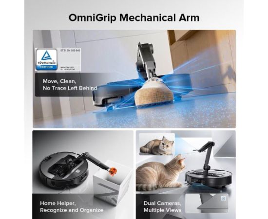 Roborock Saros Z70 Robot Vacuum Cleaner Silver OmniGrip Putekļu sūcēji - Roboti