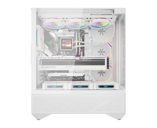 Darkflash DY460 computer case (White) + 4 ARGB fans Darkflash DY460 computer case (White) + 4 ARGB fans