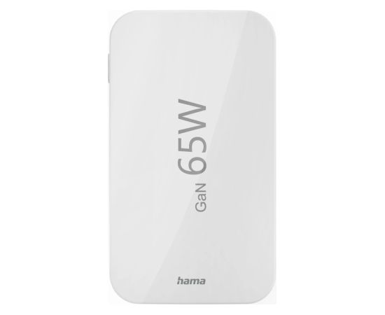 Hama 00201976 Flat Charger 220V With 2xUSB-C/USB-A  65W White Hama 00201976 Flat Charger 220V With 2xUSB-C/USB-A  65W White