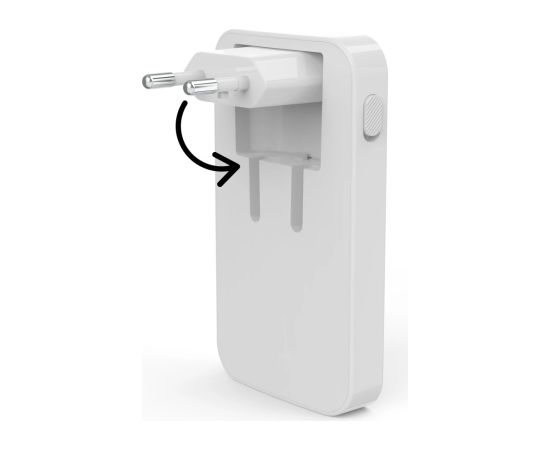 Hama 00201976 Flat Charger 220V With 2xUSB-C/USB-A  65W White Hama 00201976 Flat Charger 220V With 2xUSB-C/USB-A  65W White
