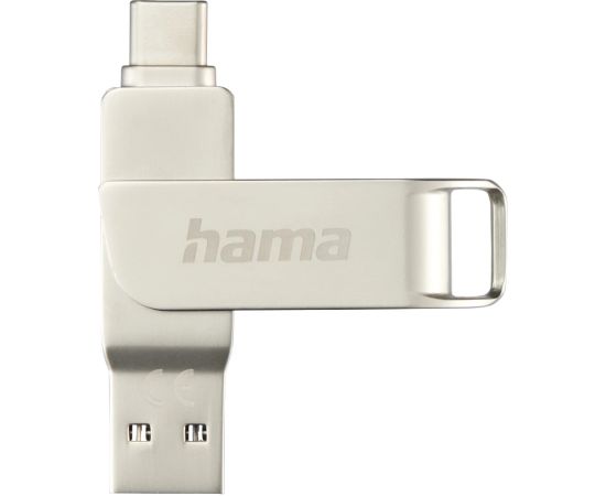 Hama 00182490 C-Rotate Pro 64GB USB 3.0 silver USB Flash atmiņas