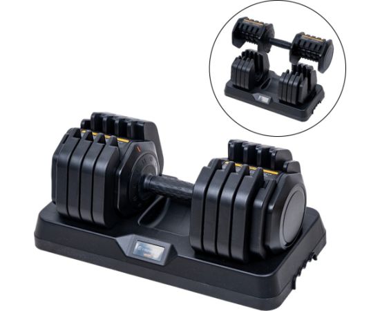 Regulējams vienrokturis hanteles inSPORTline DuraBell® 5 - 41 kg Hanteles