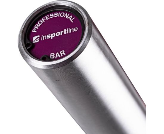 50 mm olimpiskais metamais grifs ar gultņiem 201 cm (slodze līdz 250 kg) inSPORTline OB-86 WTBH4 Hanteles