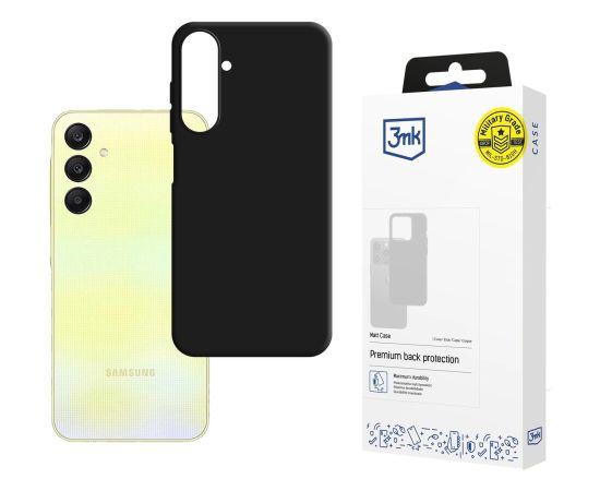 3mk Matt Case for Xiaomi Poco C75 - melns Neoriģinālie Maciņi