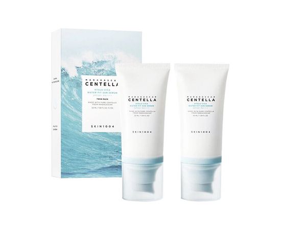 Skin1004 Madagascar Centella Hyalu-Cica Water-Fit Sun Serum SPF 50+ - Dárková sada opalovacích krémů Smaržas - NESAKĀRTOTS