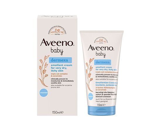 Aveeno Baby Dermexa Emollient Cream - Emolienční krém 150ml Smaržas - NESAKĀRTOTS