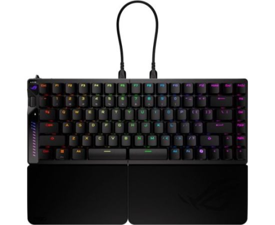 Asus Klawiatura rog falcata m703 bt/rf/usb-c/aura/czarna Klaviatūras