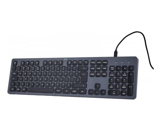 Hama Klawiatura ck-400 przewodowa czarno-szara Клавиатуры