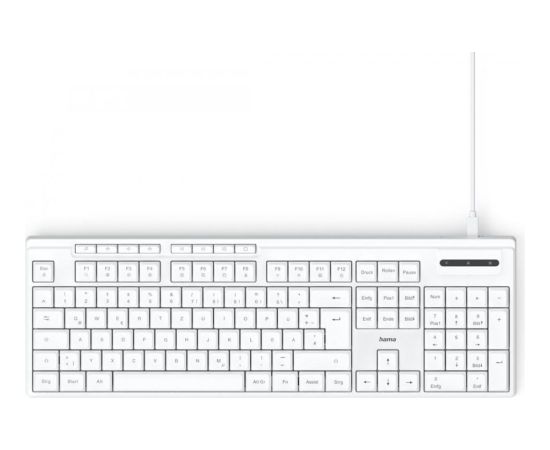 Hama Klawiatura ck-200 przewodowa biała Клавиатуры