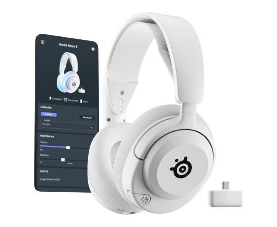 Steelseries Arctis Nova 5P Wireless Headphones Wireless Headband Gaming USB Type-C Bluetooth White Игры