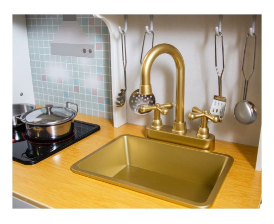 Koka virtuve bērniem "Amēlija" Virtuves, trauki, sadzīves tehnika