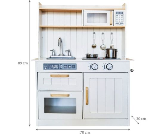 Koka virtuve bērniem „Luna" Virtuves, trauki, sadzīves tehnika