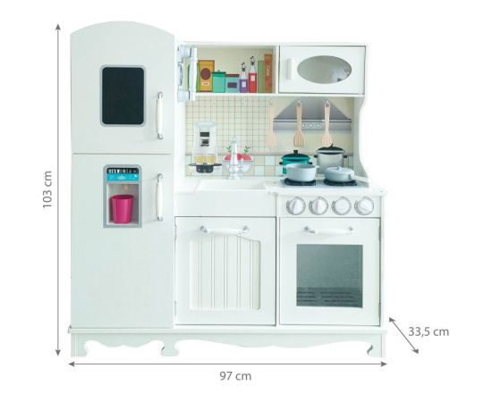 Koka virtuve bērniem „Jogita" Virtuves, trauki, sadzīves tehnika