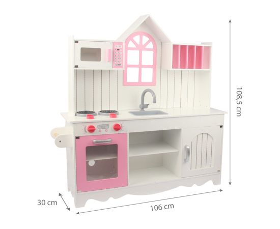 Koka virtuve bērniem „Una“ Virtuves, trauki, sadzīves tehnika