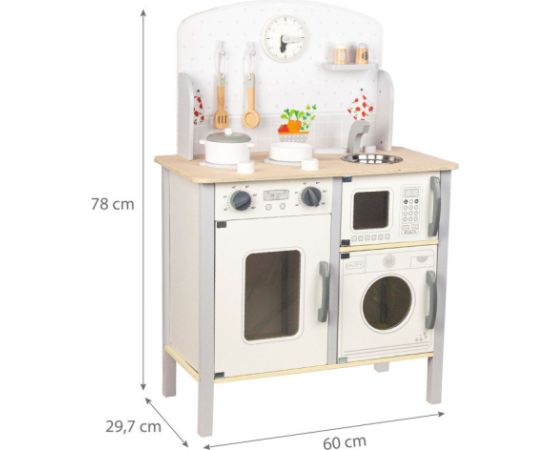 Koka virtuve bērniem "Flora" Кухни, посуда, бытовая техника