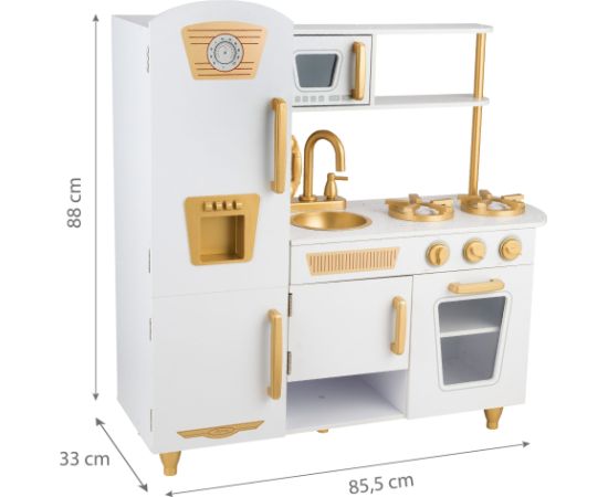 Koka virtuve bērniem "Dora" Virtuves, trauki, sadzīves tehnika