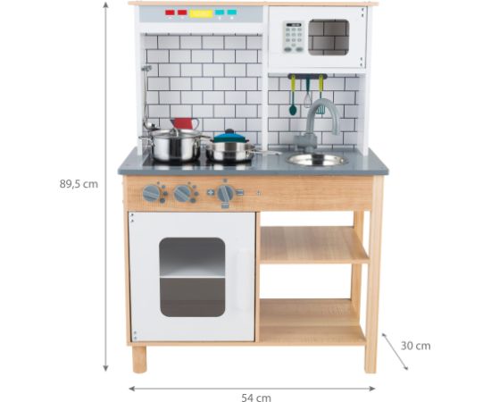 Koka virtuve bērniem "Adelina" Virtuves, trauki, sadzīves tehnika