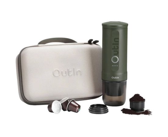 Outin Nano 7500mAh portable coffee maker set (Green) + protective case Outin Nano 7500mAh portable coffee maker set (Green) + protective case
