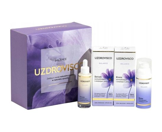 UZDROVISCO_SET Balance krem normalizujący 50ml + serum normalizujące 30ml Smaržas - NESAKĀRTOTS