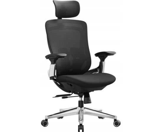 Krzesło biurowe Songmics Ergonomiczne regulowane krzesło biurowe rozkładane biurko - przednie lub tylne regulowane siedzenie - Obsługa do 150 kg - Black Biroja krēsli