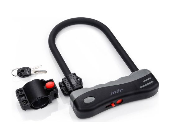 Slēdzene BIKE U-LOCK TWISTER+ METEOR Velo cimdi