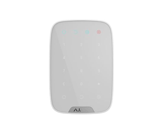 Ajax KeyPad Wireless touch keyboard (white)  Bezvadu Apsardzes Sistēmas