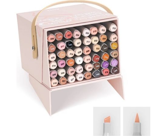 Double-Sided Marker Pens ARRTX Oros, 48 Colours, Skin Tone Shade