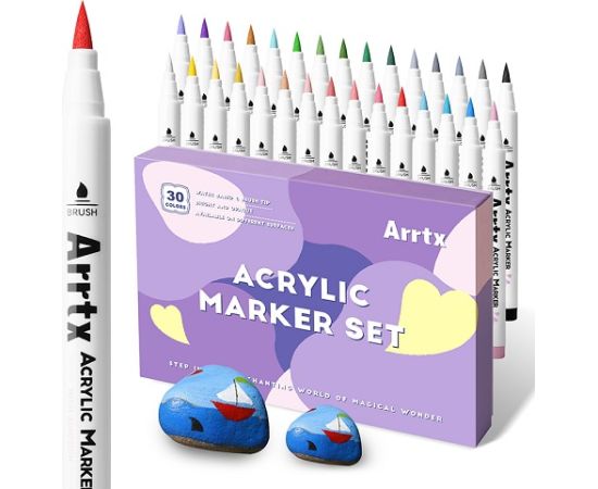 Acrylic Marker Pens ARRTX, 30 Colours
