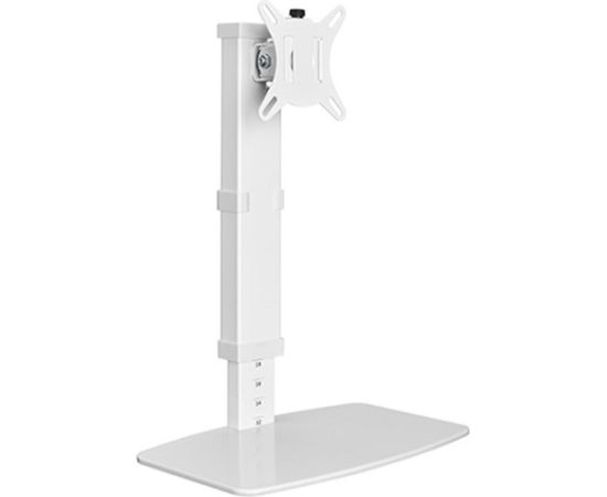 Hismart Single-Monitor 17"-32" Desk Stand, White Palikņi portatīvajiem datoriem