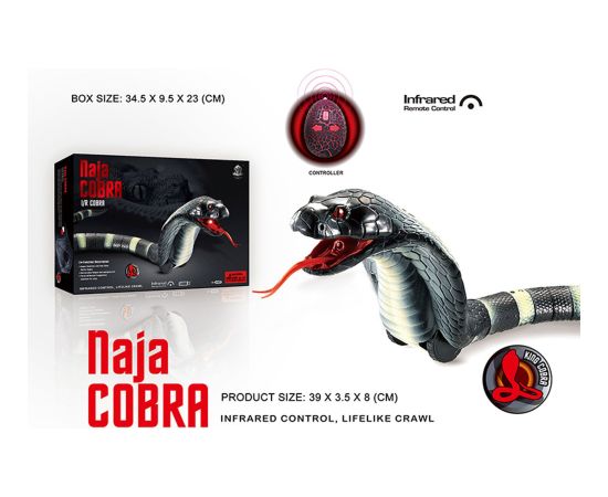 RoGer Naja Cobra Rādiovadāma Čūska Radio vadāmās rotaļlietas (RC)
