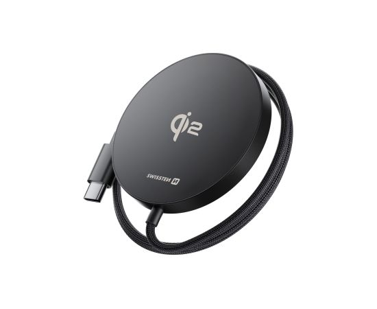 Swissten MagPuck Qi2 Bezvadu Lādētājs 1.5m (saderīgs ar MagSafe) Swissten MagPuck Qi2 Bezvadu Lādētājs 1.5m (saderīgs ar MagSafe)