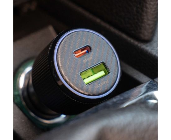 Swissten Автомобильное зарядное устройство USB-C PD / USB 63W