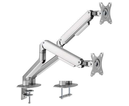 Hismart Dual 17”-32” Monitor Spring-Assisted Arm Mount Palikņi portatīvajiem datoriem