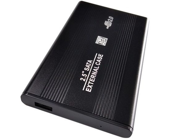 Extradigital 2.5" HDD Case USB2.0, 6.5 cm Ārējo HDD, SSD korpui
