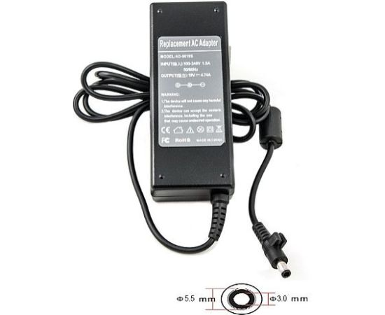 Extradigital Laptop Power Adapter SAMSUNG 90W: 19V, 4.74A Extradigital Laptop Power Adapter SAMSUNG 90W: 19V, 4.74A
