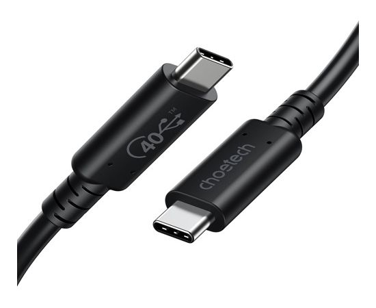 Cable CHOETECH USB4, Type-C - Type-C, 40Gbps, 100W, 20V/ 5A, 8K/ 60HZ, 0.8m Cable CHOETECH USB4, Type-C - Type-C, 40Gbps, 100W, 20V/ 5A, 8K/ 60HZ, 0.8m